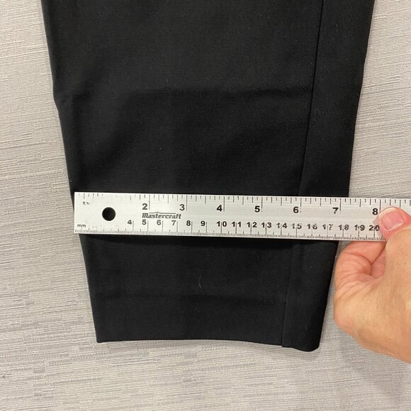 Talbots Dress Pants Womens 12 32x30 Black Nylon Tapered Office Trousers - Picture 10 of 15